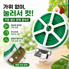 식물 고정 끈 원예용 묶는 줄 타이 케이블 50미터, 1개