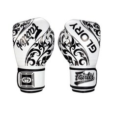 Fairtex 健身房拳擊手套 重擊打沙袋拳套 真皮拳套 - 白色榮耀 BGVG2, 8oz, 1個