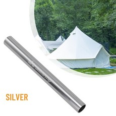 헤비 게이지 텐트 폴 수리 키트 깨진 알루미늄 합금 소재 내경 75-85mm 11mm에, 01 빠른, 02 Silver Gray
