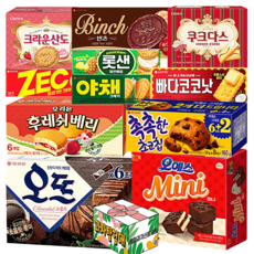 사무실 과자세트 11종 간식 모음, 1세트, D세트 오뜨쇼콜라 후레쉬베리 오예스미니 크라운산도 외