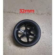4pcs 1/18 32mm/36mm/42mm 직경 플라스틱 바퀴 고무 타이어 RPF1 RAYS TE37 57CR CE28 BBS ABS 림 1:18 모, 13 32mm TE37 glossy blk