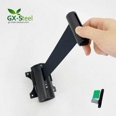 체인 띠 볼라드 폴리스라인 통제선 바리게이트 줄서기, 블랙 5미터 검정밴드, 1개