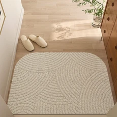 육각형 기하학 현관 매트 주방 침실 매트 목욕 복도 거실 카펫 PVC 실크 루프 미끄럼 방지 매트 맞춤형 입