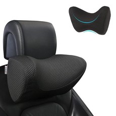 Iwantit® Memory Foam Car Neck Pillow with Support for Long Drives Adjustable Straps and Comfort