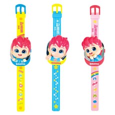 핑크퐁 베베핀 멜로디 시계 어린이 손목시계 유아 장난감, 1개, 혼합색상
