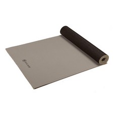 Gaiam 요가 매트 프리미엄 단색 양면 미끄럼 방지 운동 및 피트니스 매트 모든 유형의 요가 필라테스 및 바닥 운동용 그래나이트 스톰 6mm 길이 172.7cm(68, 화강암 스톰