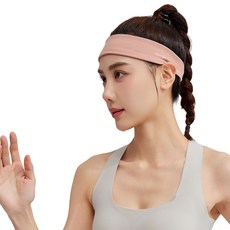 YOTTOY KOREA 요토이 프리미엄 스포츠 러닝 여성 헤어밴드 고탄력 쫀쫀이 빠른 땀흡수 5가지컬러, 1개, 핑크