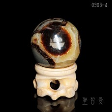 龜背石球 0906-4號(附底座) Septarian 龜貝石/龜甲石 接地 大地之母 穩定情緒 安全感, 1個
