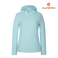 [올포유] 여성 미니 후드 골지 반집업 티셔츠 AWTHM2381-920_G