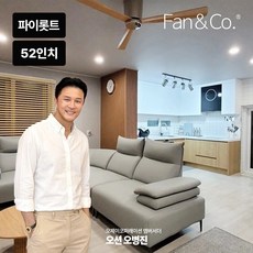 팬엔코 팬앤코 파이롯트 52 실링팬, 52인치 블랙, 블랙, 비조명