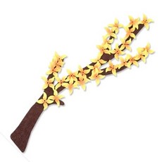 유니아트 6000 개나리나무 펠트 봄 환경꾸미기