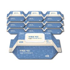 르웨이 두배로커진 프리미엄 엠보싱 캡형 물티슈, 10개, 60매, 55g