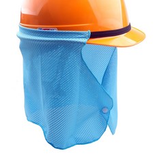 국산 햇빛가리개 안전모 캡 모자 똑딱이 단추 메쉬 망사 원단 자외선 햇빛 차단 차광 통풍 그늘막 그늘이 차단막, 1개