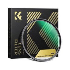 K&F NANO X-cel 하이브리드 소프트 미스트 렌즈 필터 1/8 시네마틱 효과 28층 멀티 코팅 방수 스크래치 방지 인물 사진 브이로그 영상용 블랙 매직 필터 초슬림, 1개, 72mm