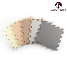 네네린도 애견 강아지 EVA 미끄럼 방지 퍼즐매트 10p, 그레이, 1개