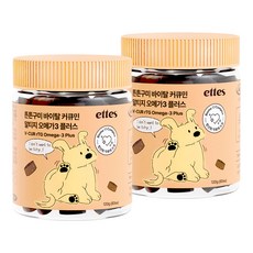 엣츠 튼튼구미 강아지 오메가3 영양제, 2개, 피부/피모, 80정