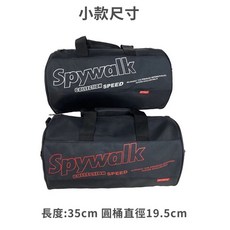 SPYWALK 輕盈健身旅行包 防水圓筒旅行袋, 1個, 小款-9115,白字