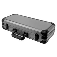 籌碼箱 400片 500片 600片 1000片 裝 鋁箱 ABS箱 (僅箱子，不含籌碼) - 適用40mm籌碼, 深灰色, 1個