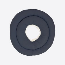 키트니 강아지 고양이 원형 쿠션 도넛 넥카라 네이비 2XL, 1개, 1개