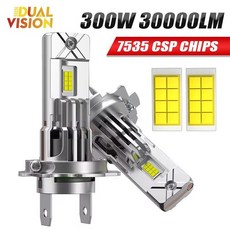 캔버스 라이트 미니 램프 사이즈 무선 칩 자동차 헤드라이트 전구 오류 팬 내장, 1. With Fan, 1개