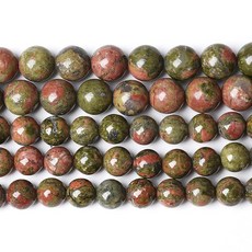 8mm 45피스 타이거 아이 스톤 비즈 주얼리 제작용 준보석 라운드 부드러운 원석 루즈 스페이서 비즈146970, Unakite