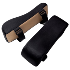모즈 손목보호 피로완화 팔걸이 쿠션 2개, 블랙