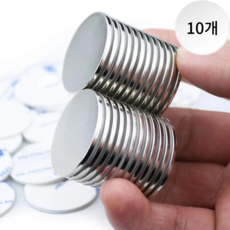 쇼픽스 초강력 네오디움 원형 자석 30mm x 3mm, 10개