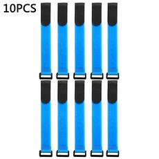 색상 조절 가능한 타이 홀더 스트랩 재사 케이블 낚싯대 서스펜더 패스너 후크 루프 벨트 매직 테이프 밴드, 01 9cm