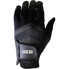 Izzo 이조 유니버설 핏 골프 글러브 - 오른손 골퍼를 위해 왼손에 착용합니다, 검정