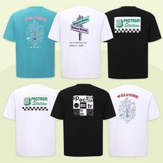 스펙트럼 남성 여성 반팔 티셔츠 오버핏 캐주얼 데일리 ST-2429