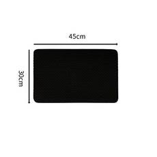 貓砂墊 寵物用品 雙層貓砂墊 防水耐磨易清洗落砂墊, 1個, 30*45cm 雙層貓沙墊--可水洗, 30*45cm 雙層貓沙墊--可水洗