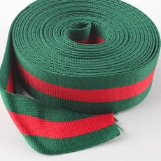 Joeunmall 삼선가방끈 웨빙끈 웨이빙끈 스트랩 38mm(5마), 1개, 3.8cm(초록+빨강)