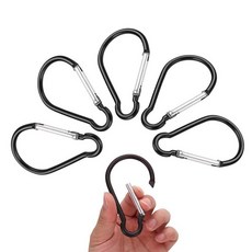 YAFIYGI 대형 카라비너 클립 10.2cm(4인치) 알루미늄 빅 스프링 스냅 키 체인 후크 실외 사용을 위한 내구성 있는 키체인 클립 야외 열쇠고리 및 장비 정리에 적합(