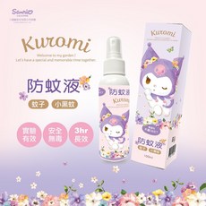 台歐 酷洛米 汪汪隊 My Melody 防蚊液 植物萃取 不含DEET 100ml, 1個, 三麗鷗 酷洛米防蚊液