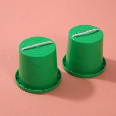 DIU 幼兒園防滑圓柱高蹺玩具感統平衡訓練器材體育運動兒童圓桶踩高蹺, 1個, 圓柱高蹺綠色一對:如圖