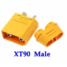 MR60 MR 60 Lipo ESC RC 모델용 외장 3.5mm 황동 금도금 방화 여성 남성 3 코어 커넥터, 17 XT90 Male