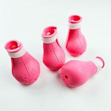 바람펫 고양이 목욕 샤워슈즈, 4개, 핑크색