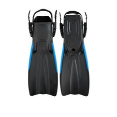 AROPEC 開口式潛水橡膠蛙鞋 – 紫玉蘭, 黑/藍,S