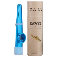 커스텀라인 휴대용 실리콘 커버 카주 악기, 1개, 블루, CZ01