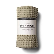 丹麥Humdakin 華夫格紋有機棉浴巾70x135cm-五色可選《WUZ屋子》有機棉浴巾、擦澡巾, 橡木, 1個