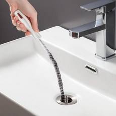 세면대 배수구 이물질 제거기 와이어 손잡이 뚫어뻥 싱크대, 45cm, 45cm☆, 45cm