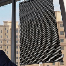 무타공 창문 햇빛 가리개 자외선 차단 사무실