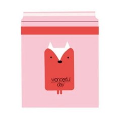 大開口密封瀝水廚餘桶, 卡通垃圾袋 紅色小狐狸 1包15入, 1個