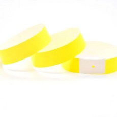 입장권 팔찌 종이 일회용 티켓 팔찌 옐로우 10장