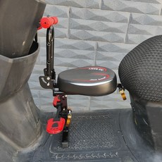 機車兒童座椅 兒童機車座椅 電動摩託車座椅 前置寶寶安全座椅 折疊加厚, 紅色哈雷折疊扶手腳踏