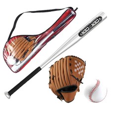 WIDE VIEW 訓練用棒球套組 學生棒球訓練手套 軟式棒球, 1個, 棕色