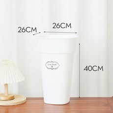 新時尚資材 方形鮮花桶, 矩形圓角大號款（白色） 1個, 1個