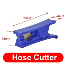 4미터 유압 오일 파이프 OD 2mm/3mm/4mm/6mm RC 굴삭기 덤프 트럭 부품 용 검정색 나일론 튜브 투명 호스, 12 Pipe Cutter