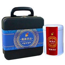 龍源茶品 阿里山高山烏龍茶葉禮盒, 2個, 茶葉30g, 藍色腰封