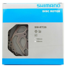 Shimano SM-RT26-S 國際標準六孔碟盤盒裝公司貨 自行車碟煞系統升級 安全可靠。, 1個
